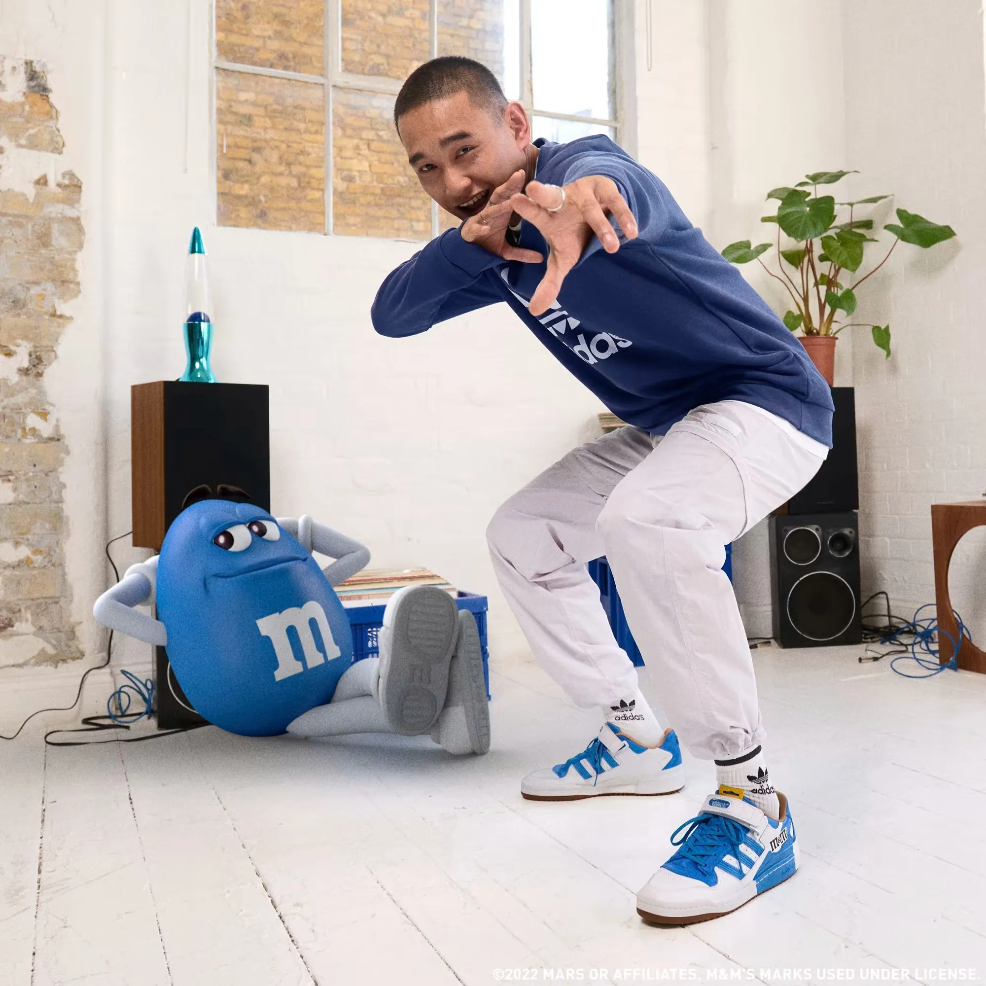 Adidas M&m's Brand Forum Low 84 sneakers, blue