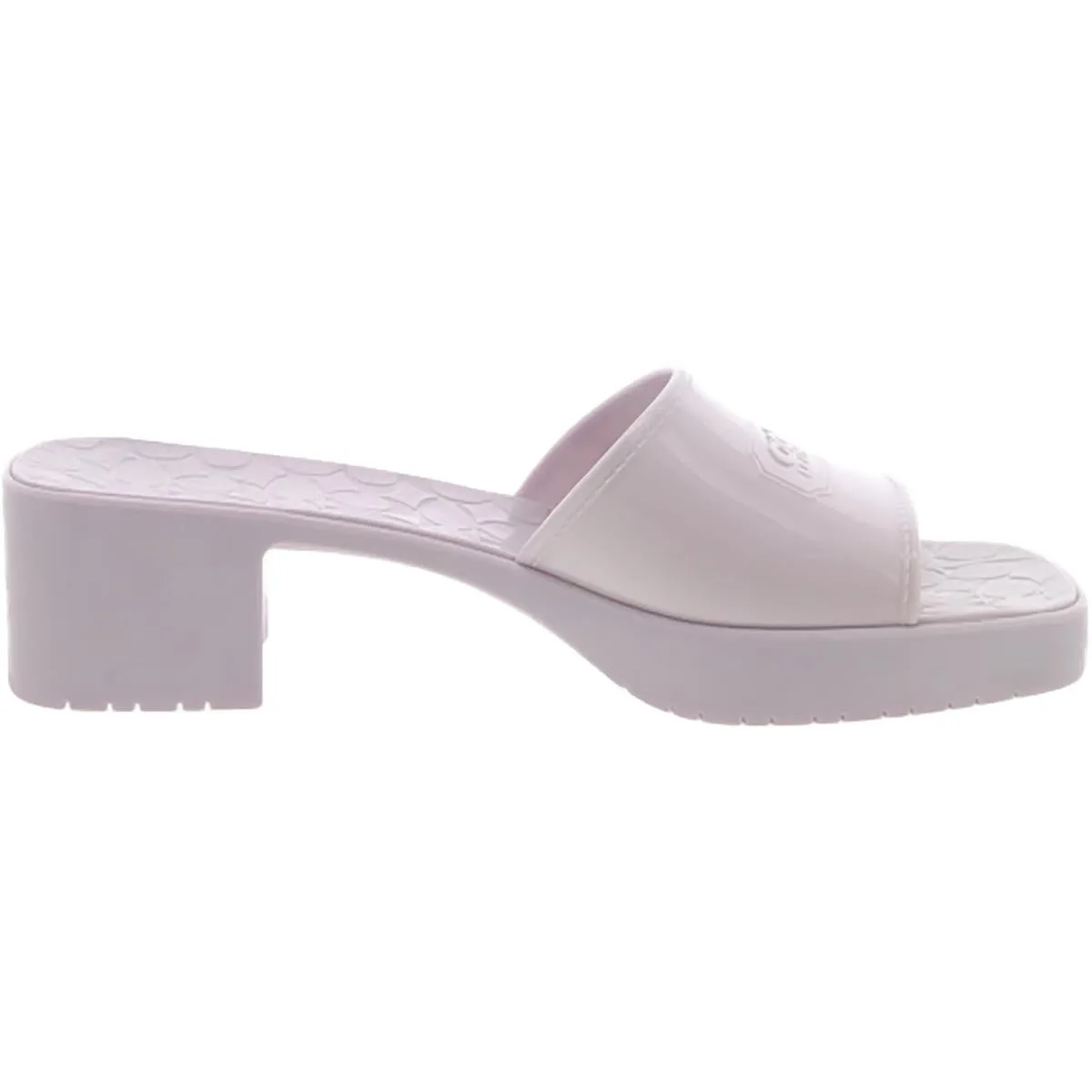 Coach Womens Scarlett Rubber Open Toe Slip On Heels