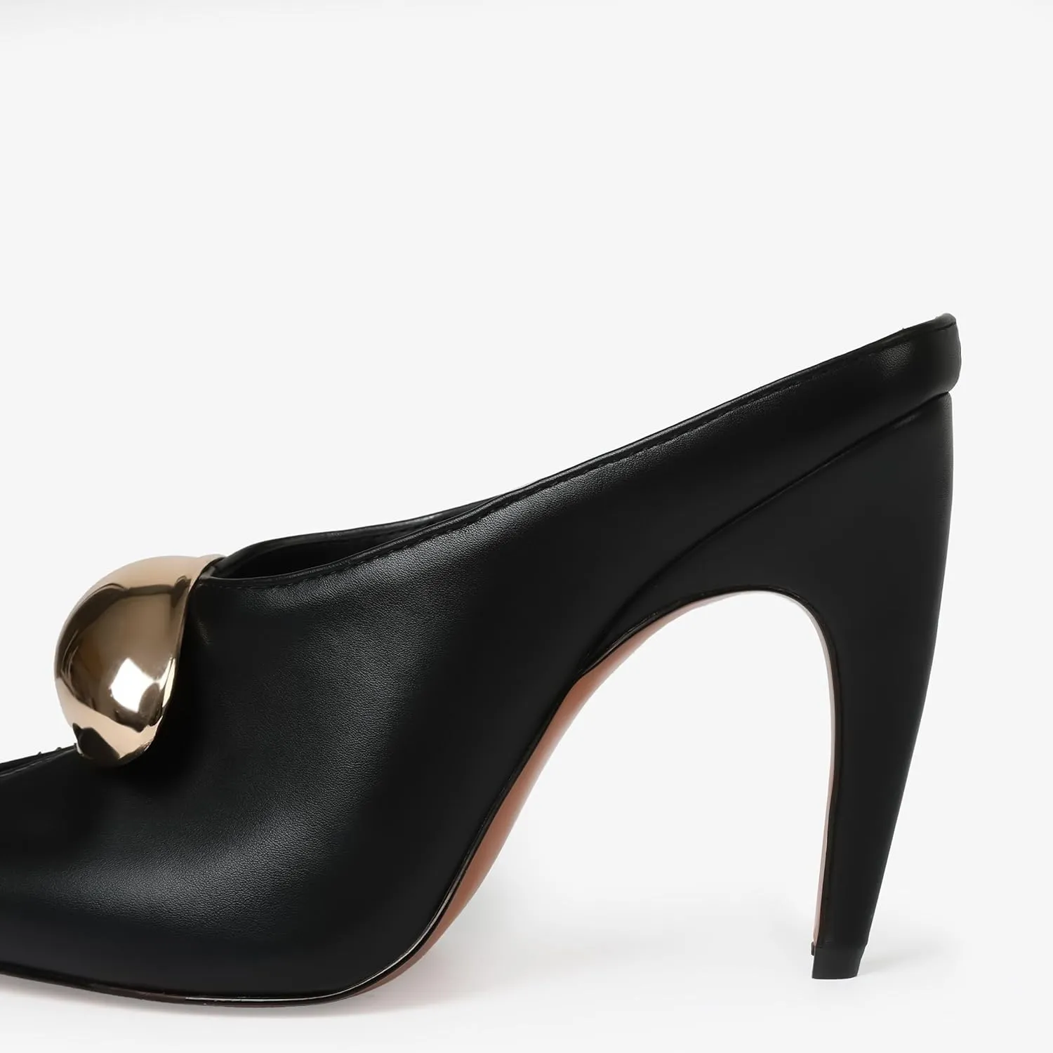 Lyrisiphy Black Heels for Women Heeled Sandals Peep Toe Heels Kitten Heels Mules for Women Comfortable Slip On Slides Sandals Stiletto Heels Outdoor Summer Sandals Ladies Dressy Heels Party Sandals