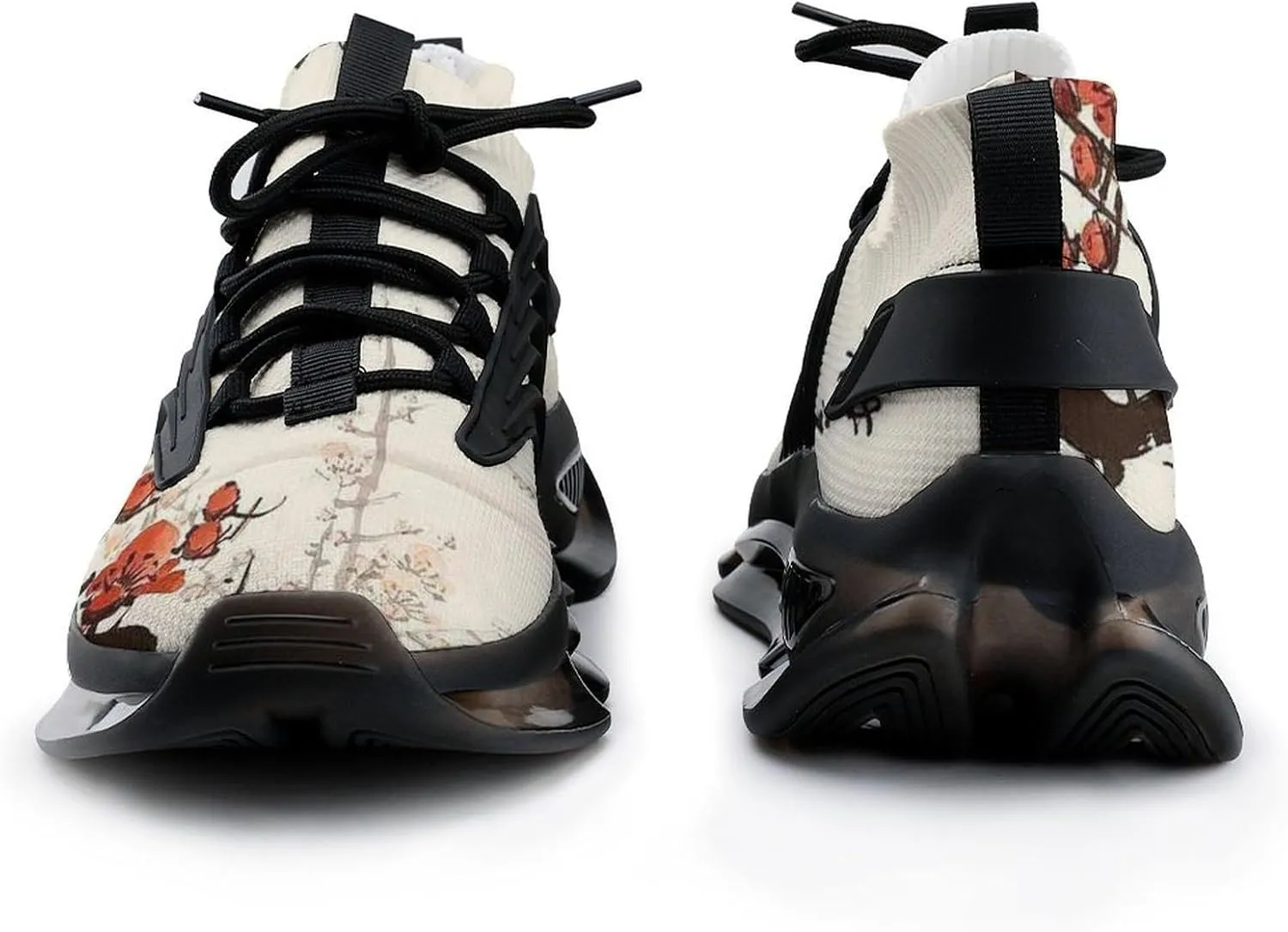 Men's Fashion Breathable 3D Tattoo Printing Trail Running Sneakers, Walking Excursion Shoes, Sports Work Trainers, Footwear Athletic Trekking