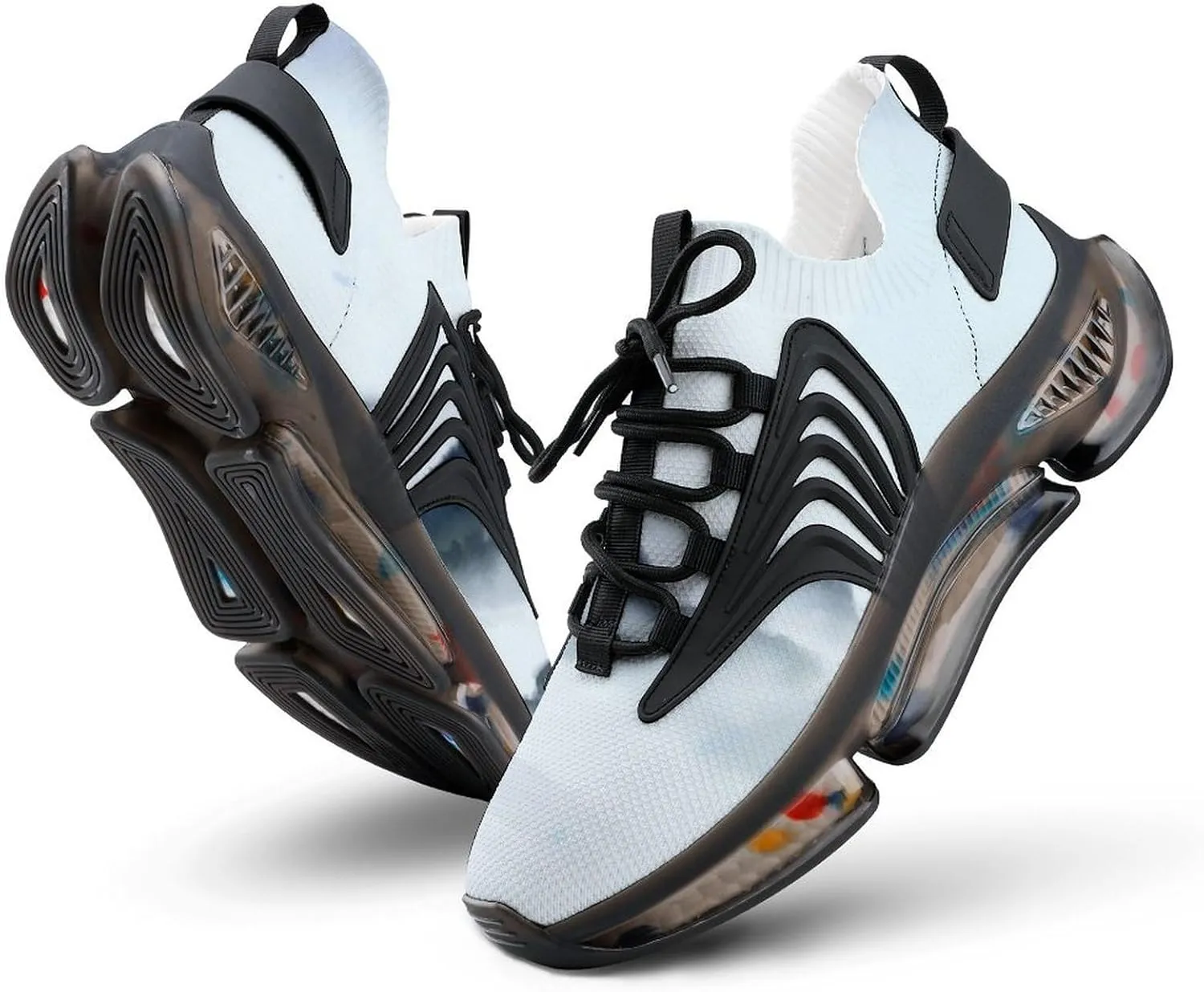 Men's Fashion Breathable 3D Tattoo Printing Trail Running Sneakers, Walking Excursion Shoes, Sports Work Trainers, Footwear Athletic Trekking