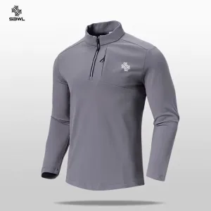 Mens High Quality Outdoor Gym Autumn/WinterSports Clothing Fitness Long Sleeve T-Shirt