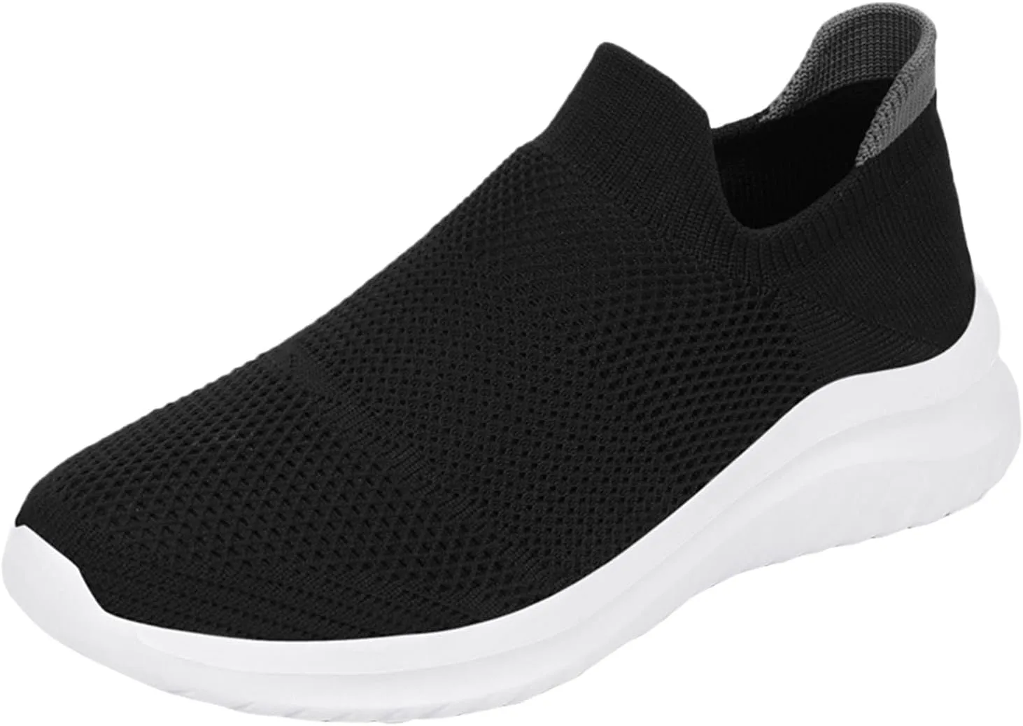 Men's Running Tennis Shoes Breathable Walking Shoes Slip on Sport Athletic Casual Mesh Trainer (Multicolor, 10)