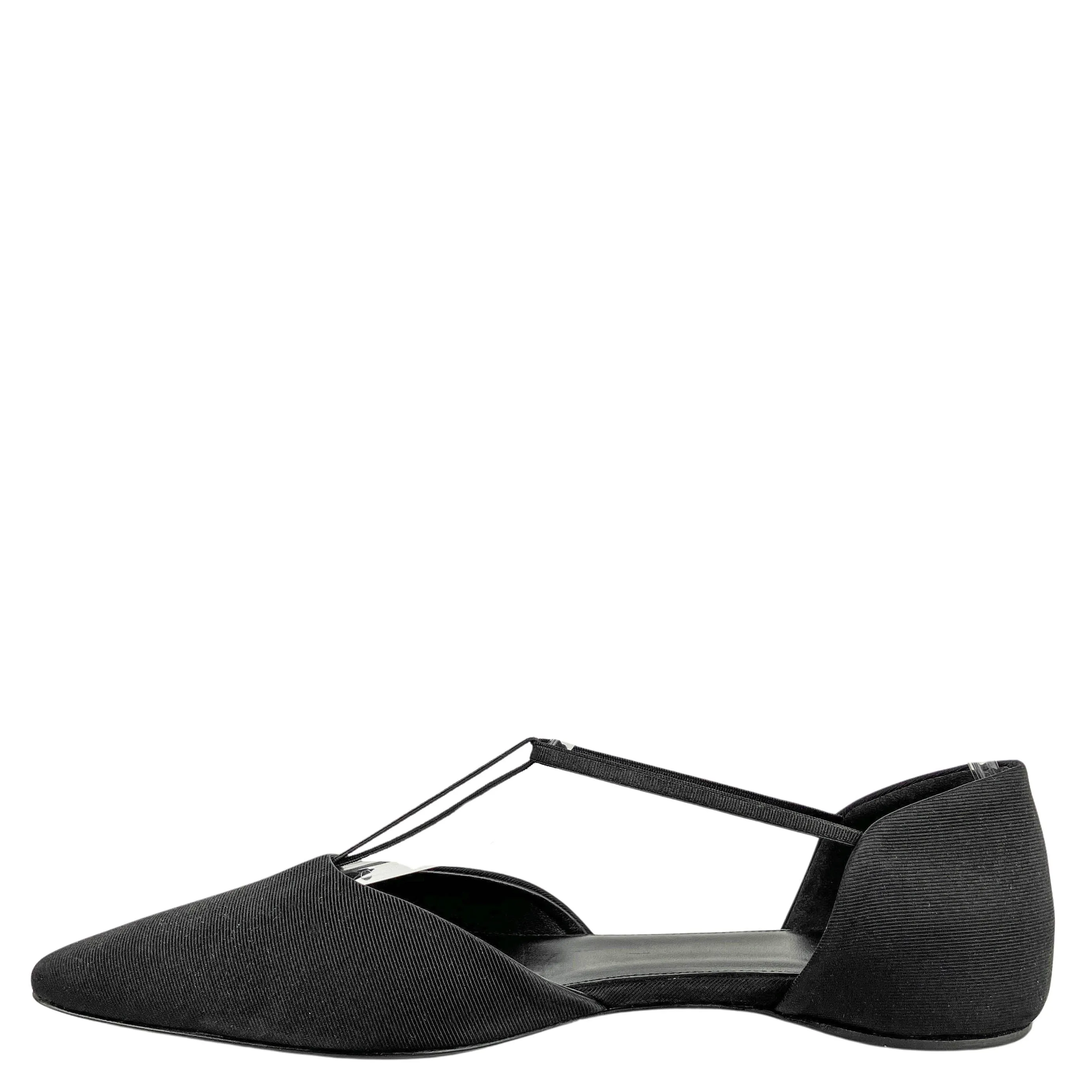 Toteme T-Strap Flats in Black