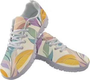Womens Sports Trainer Shoes Girls Running Causal Travel Sneakers Outdoor Walking Low Heel Lace up Breathable Lightweight Shoe