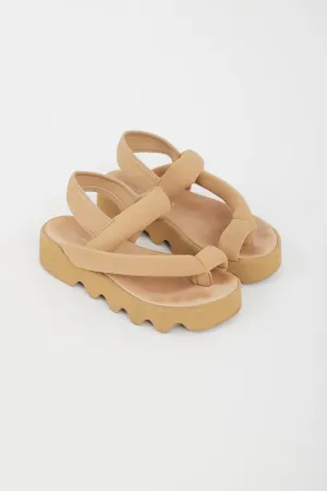 X UN Brown Neoprene Sandal